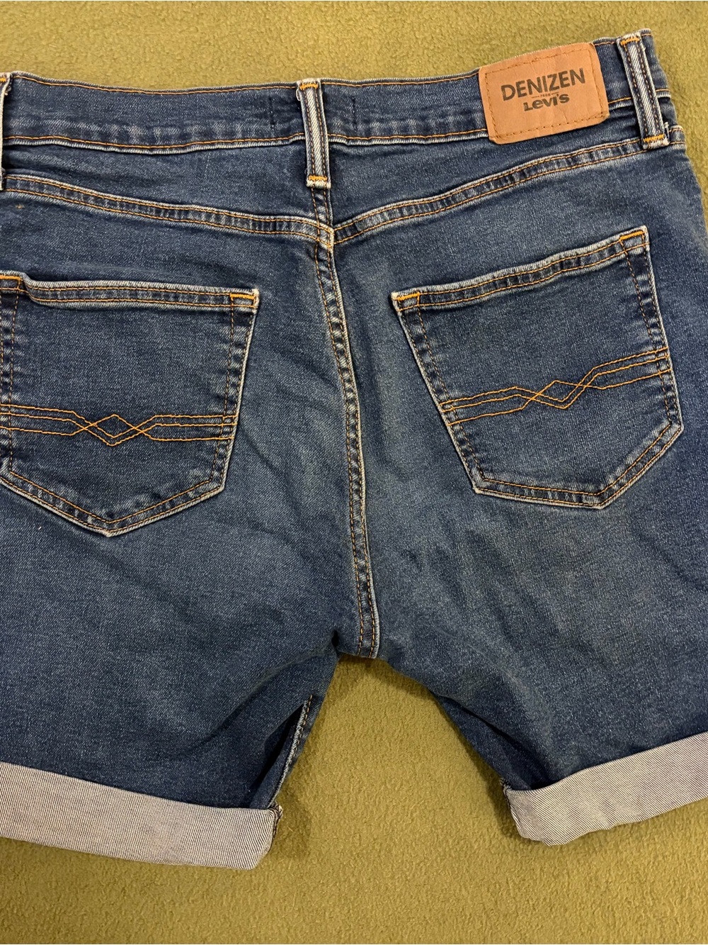 Denizen from Levi's Rolled Cuff Blue Denim Shorts